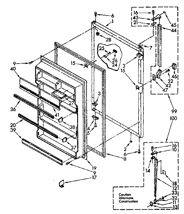 Refrigerator door