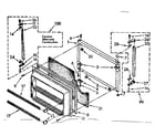 Kenmore 1068770312 freezer door parts diagram