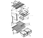 Kenmore 1068770362 shelf parts diagram