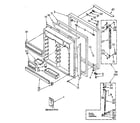 Kenmore 1068772671 refrigerator door parts diagram