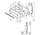 Kenmore 1068772671 freezer door parts diagram