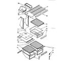 Kenmore 1068772671 shelf parts diagram