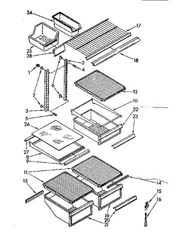 Shelf parts