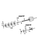 Barbell and dumbell set