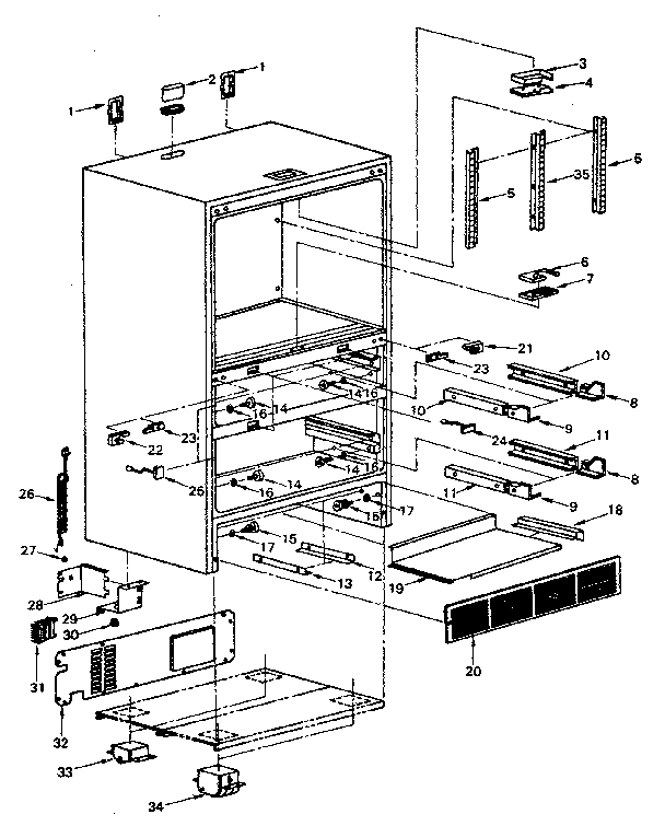 CABINET (M) PARTS