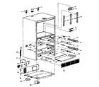 Kenmore 5648771980 cabinet (m) parts diagram