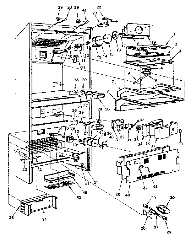 Cabinet (m) parts
