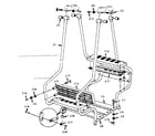 Sears 70172093-0 lawnswing assembly no. 7202 diagram