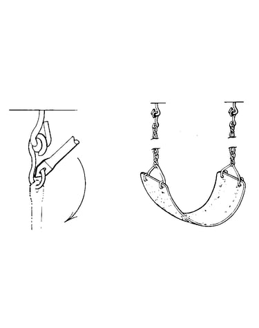 Trapeze bar and swing assembly