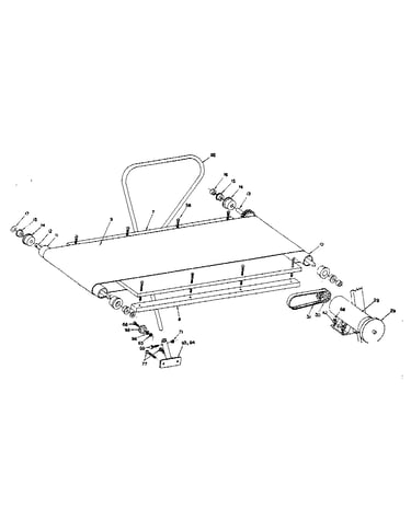 Walking belt assembly