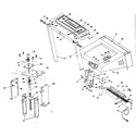 Walton HEALTH-TRAC 5000 console and elevation motor mounting plate diagram
