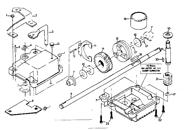 Gear case assembly