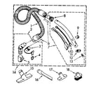 Kenmore 1162641080 hose and attachment parts diagram