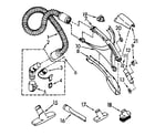 Kenmore 1162643580 hose and attachment parts diagram