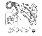 Kenmore 1162645080 hose and attachment parts diagram