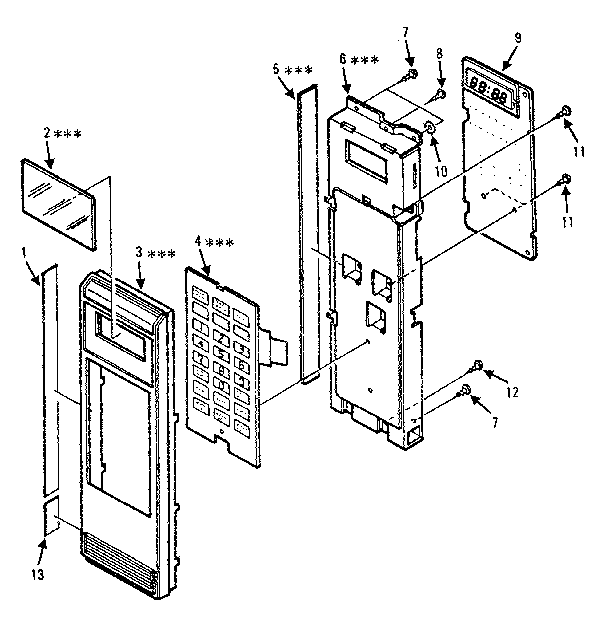 Control panel parts