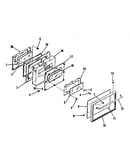 Oven door section