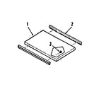 Kenmore 9114698612 optional griddle/grill cover module kit diagram