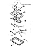 Optional electric hob element module kit
