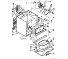 Kenmore 11086583810 cabinet parts diagram