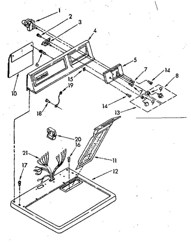 Top and console parts
