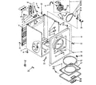 Kenmore 11086864600 cabinet parts diagram