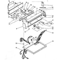 Kenmore 11086873100 top and console parts diagram