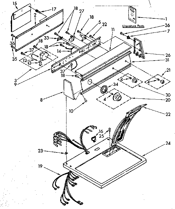 Top and console parts