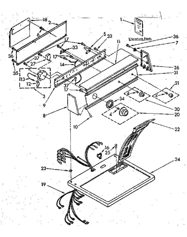 Top and console parts