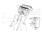 Sears 136911400 handle assembly diagram