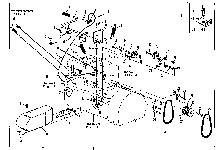 Pulley and springs