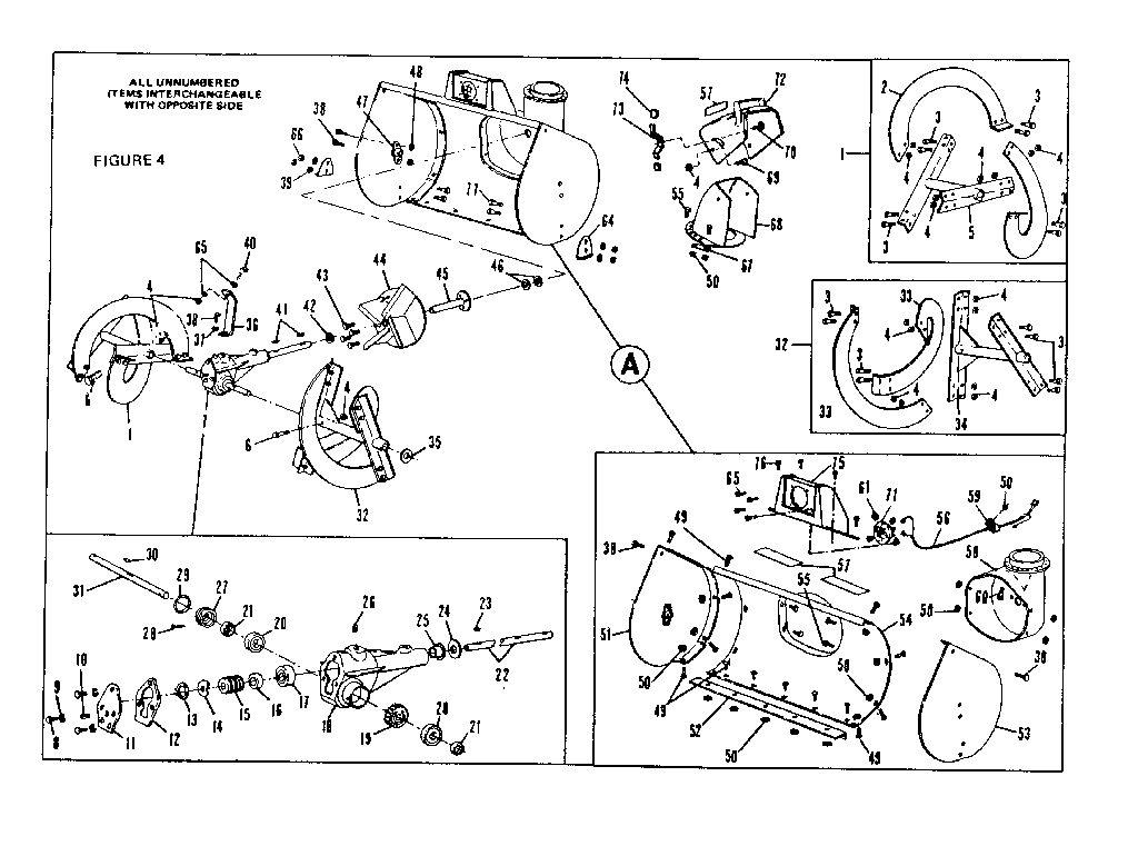 Auger and gear case assembly