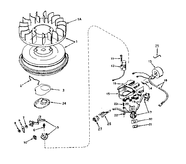 ALTERNATOR MAGNETO NO. 610860