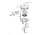 Tecumseh HS50-67143B rewind starter diagram