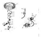 Tecumseh TYPE 670-31C magneto no. 610794 diagram