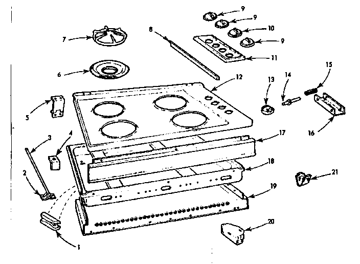 Maintop and body section