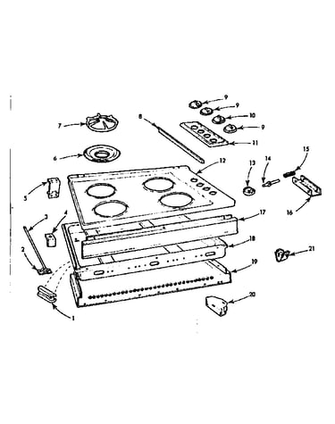 Maintop and body section