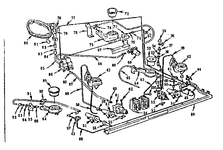 Burner section