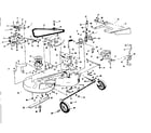 Craftsman 52852800 mower deck diagram