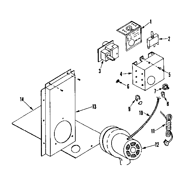 Thermostat / blower and switch
