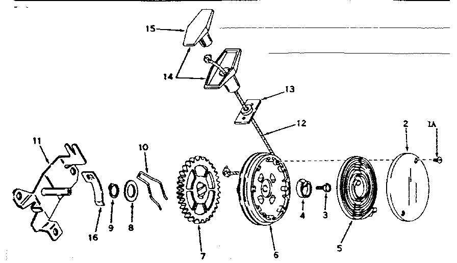 Side mount rewind starter no. 590429