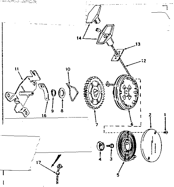 Side mount rewind starter