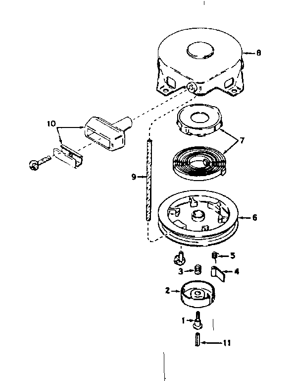 Rewind starter no. 590420