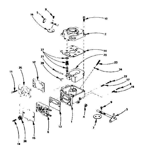Carburetor parts group