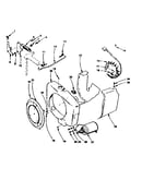 Governor, starter, charging alternator & blower housing grp