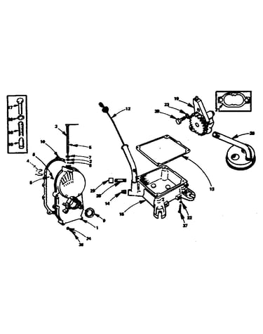Gear cover, oil base and oil pump group