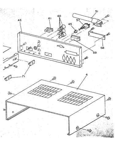 Top cover and rear chassis