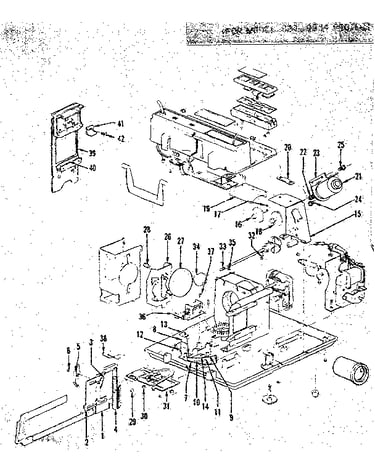 Transport, index gear and lens glide assemblies