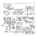 Briggs & Stratton 190700 TO 190799 (0010 - 0017) carburetor and fuel tank assembly diagram