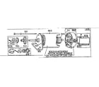 Briggs & Stratton 190700 TO 190799 (5010 - 5156) motor and drive assembly diagram